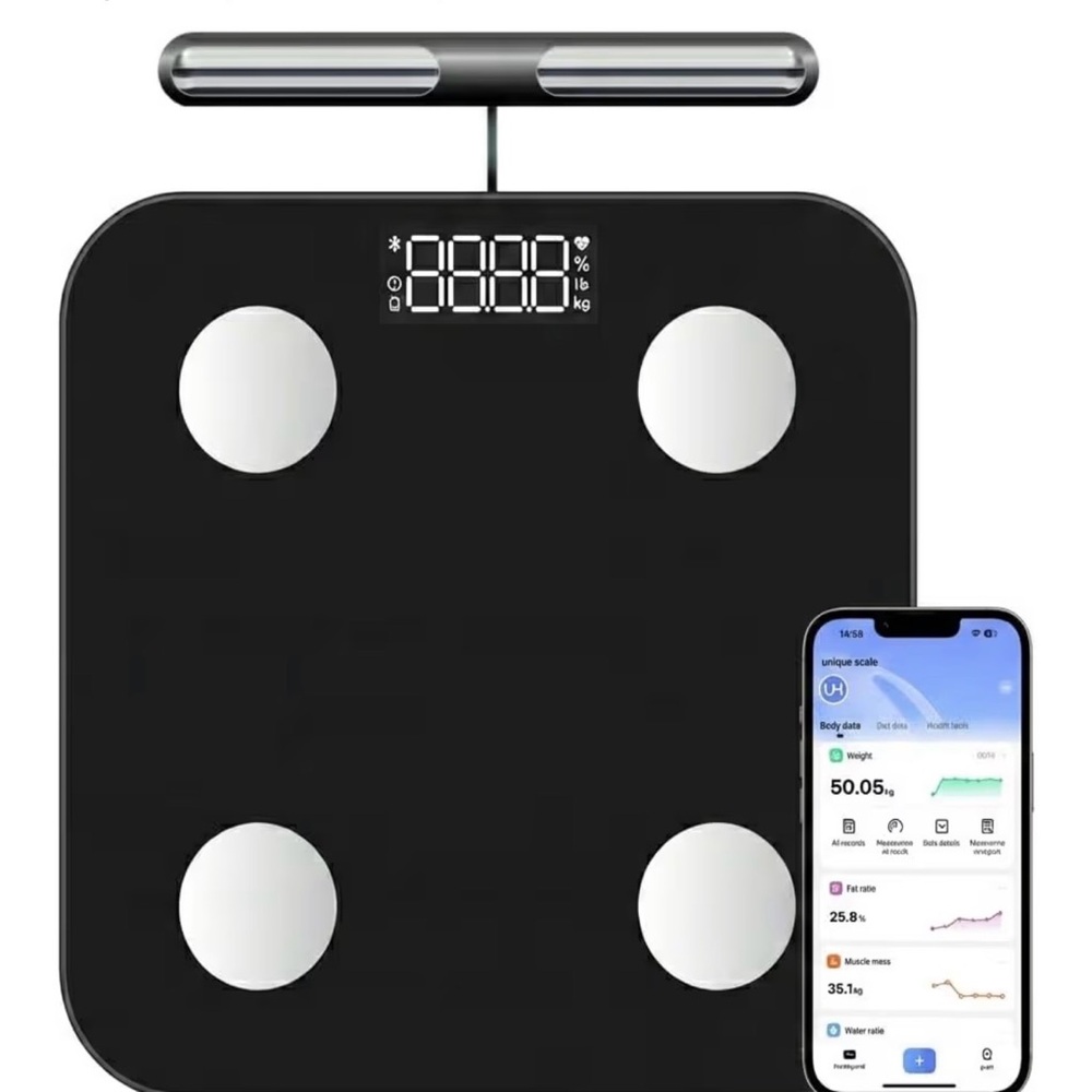 The Body Pod Smart Scale 8-Electrode Body Fat Health Scale New In Open Box
